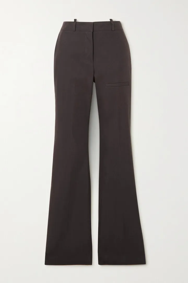 Off-White - Cotton-blend Twill Straight-leg Pants - Gray