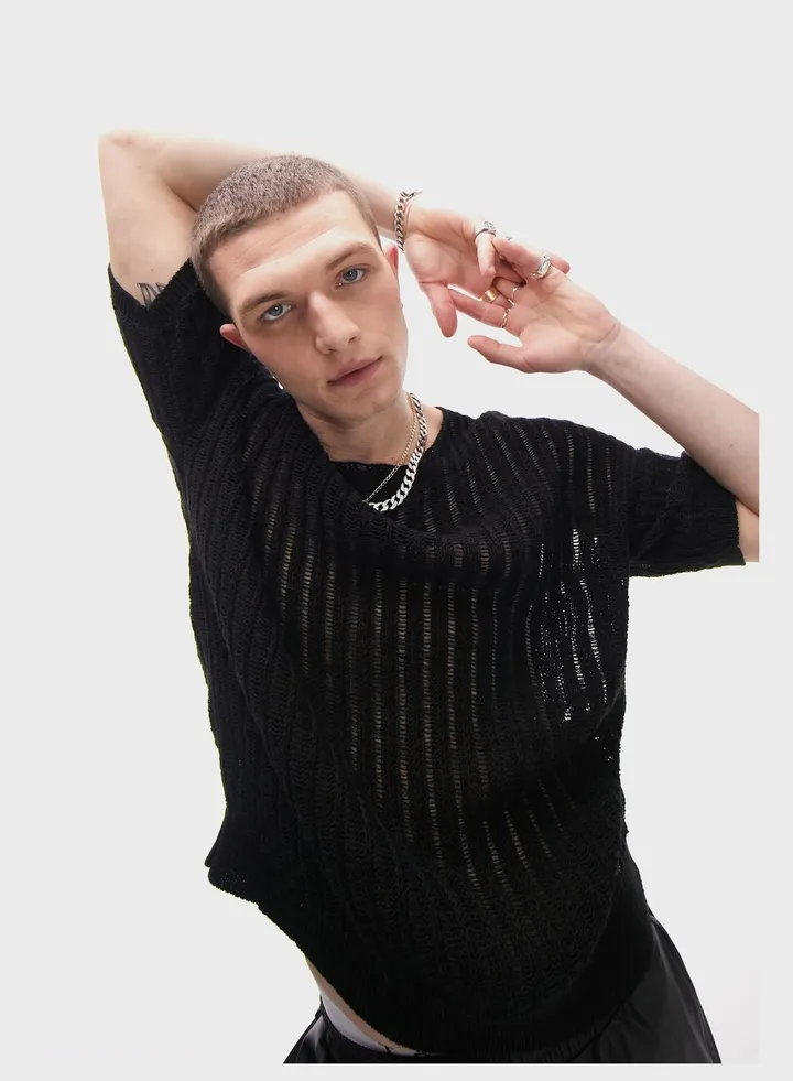 Casual Knitted T-Shirt