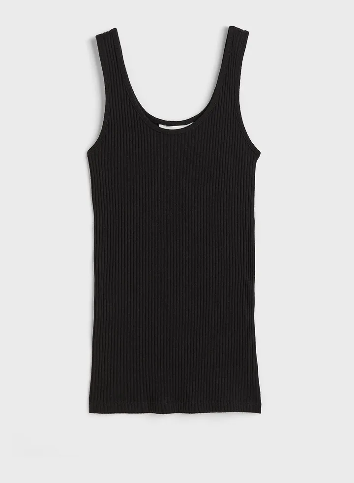 Ribbed Detail Top