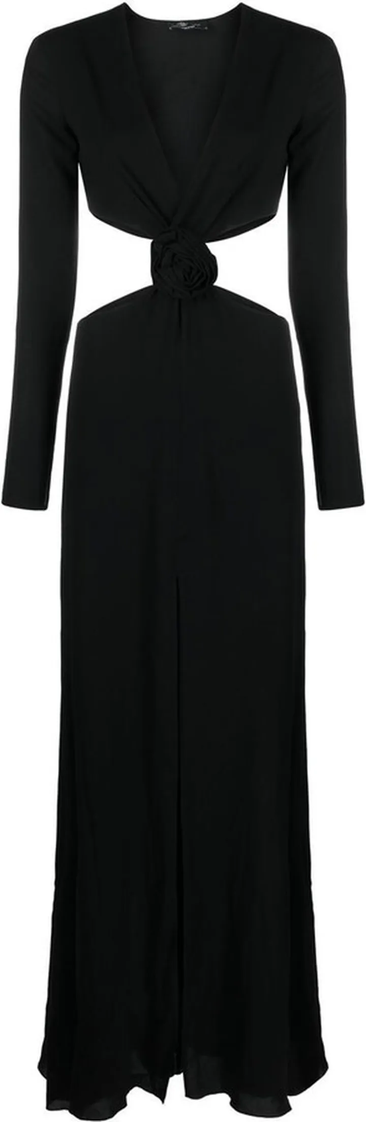cut-out V-neck dress