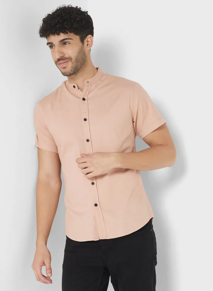 Skinny Fit Half Sleeve Shirt