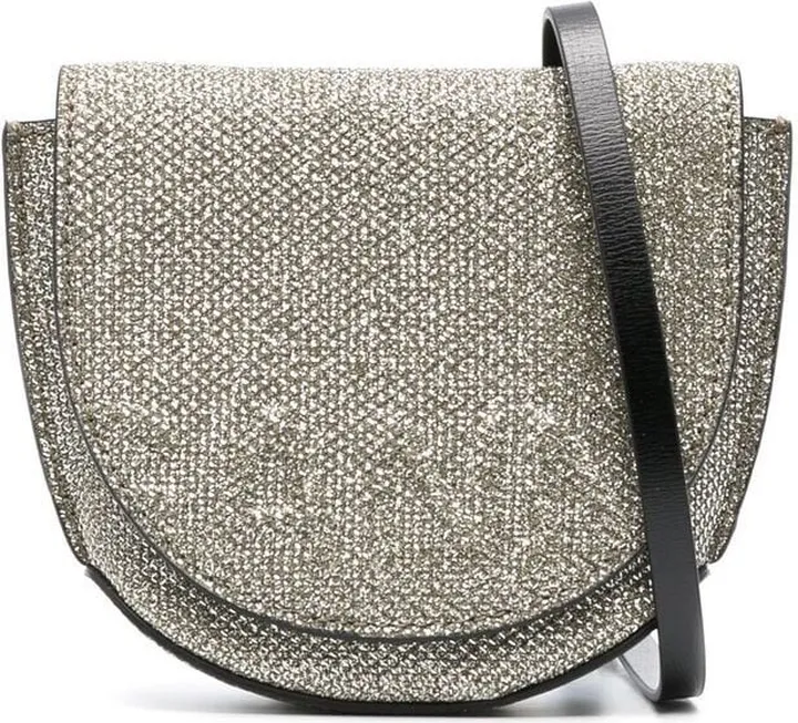 Banner crystal embellished crossbody bag