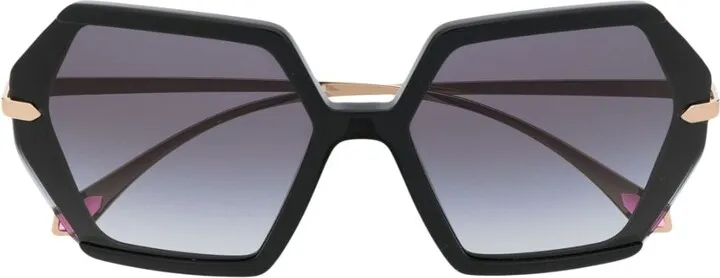 Oversized Geometric-Frame Sunglasses