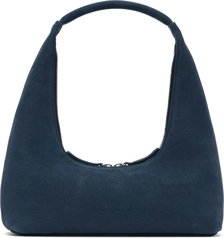 Marge Sherwood SSENSE Exclusive Navy Nubuck Bag