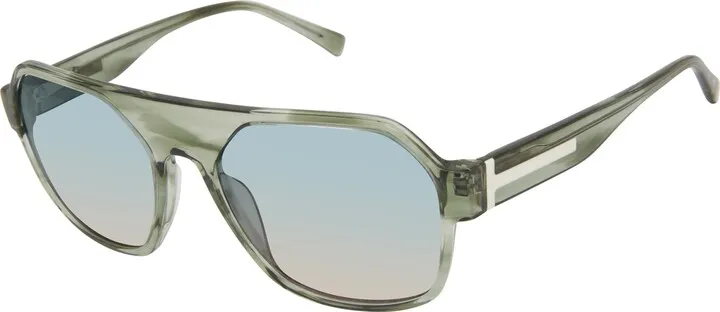 57mm Gradient Aviator Sunglasses