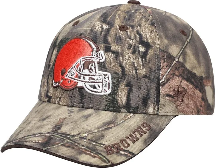 Men's '47 Mossy Oak Camo Cleveland Browns Frost Mvp Adjustable Hat
