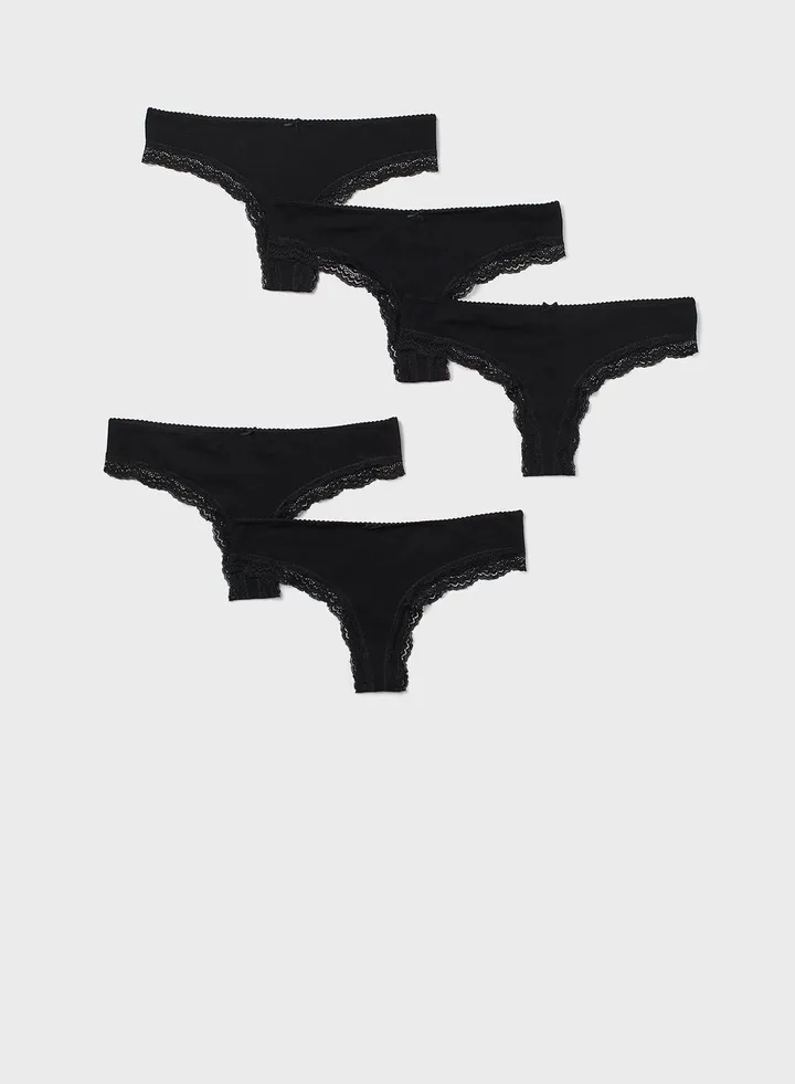 5 Pack High Leg Brief