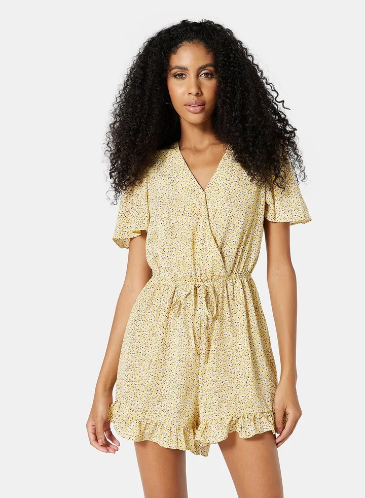 Floral Print Playsuit
