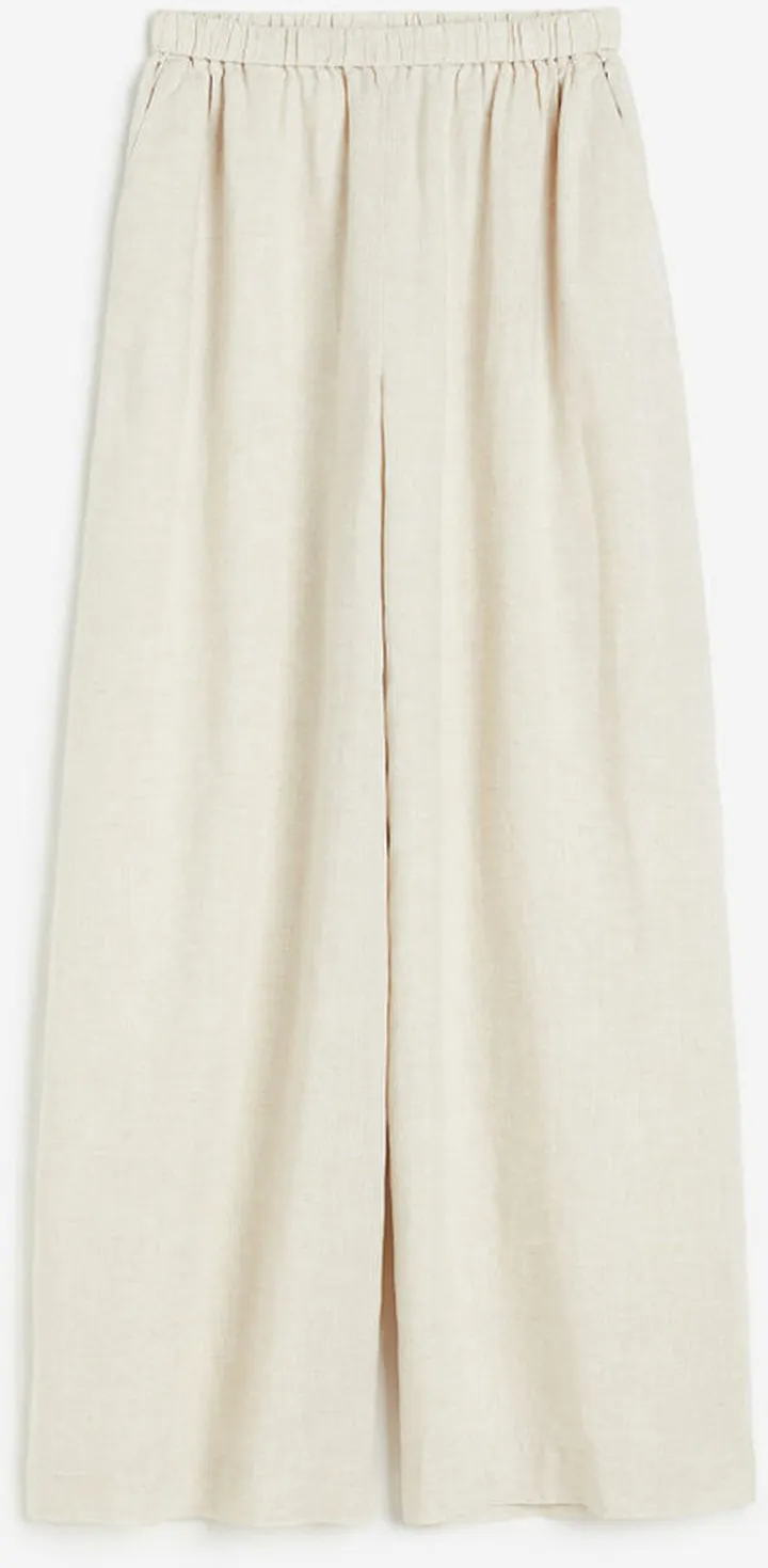 Wide-cut Linen Pants
