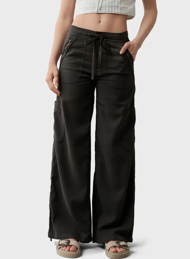 High Waist Cargo Pants