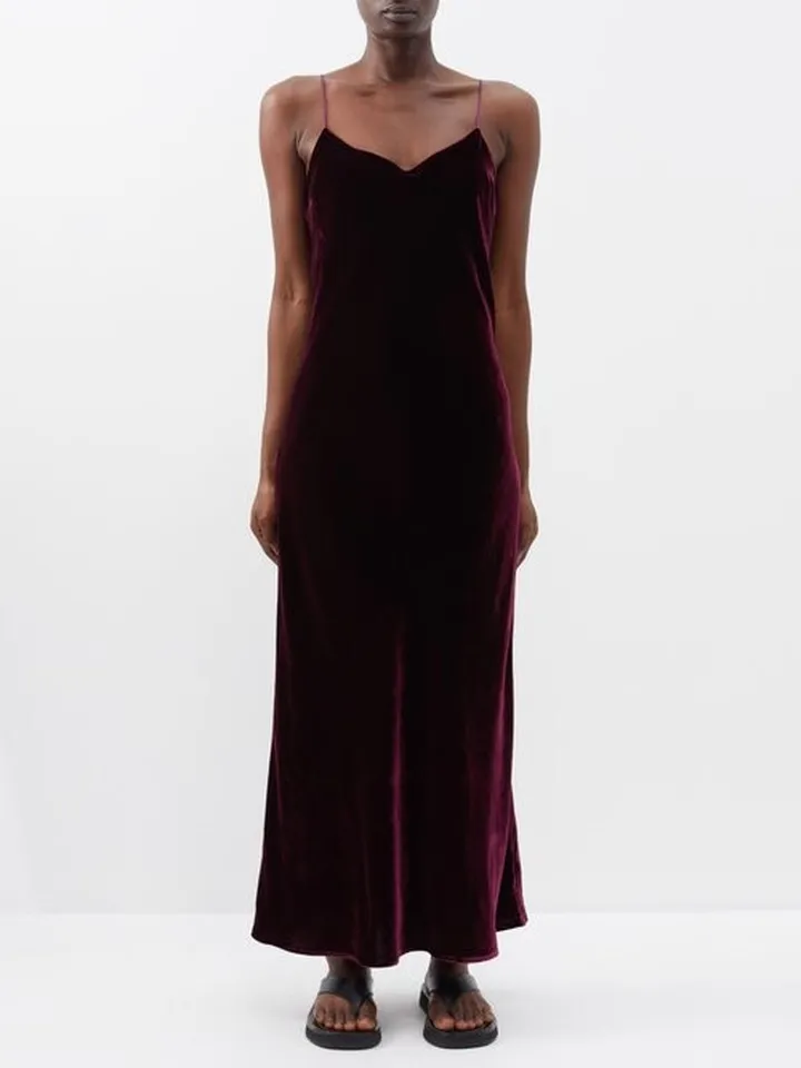 Lyon Velvet Slip Dress