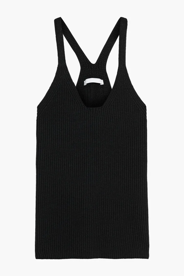 Ribbed cotton tank