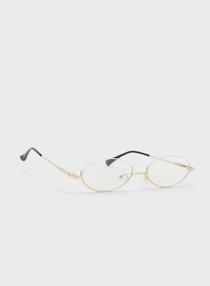 Anti Blue Oval Lens Laptop Optic Glasses