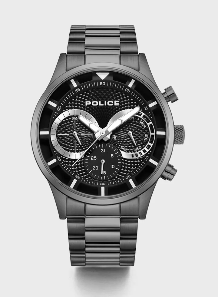 Driver Steel Strap Analog Watch