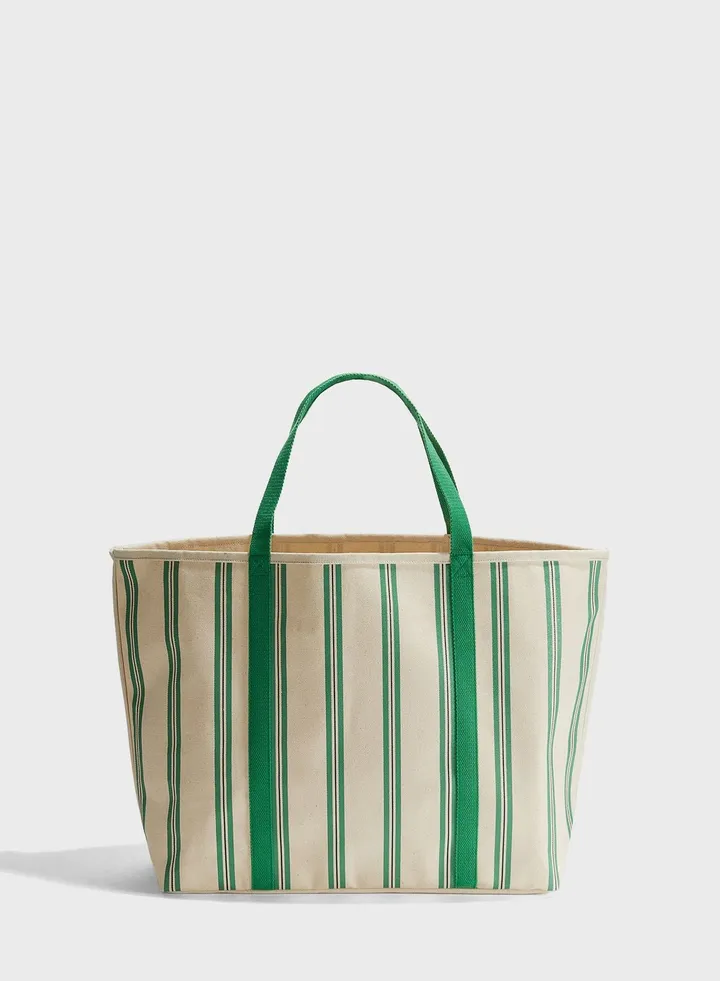 Cotton Canvas Beach Bag