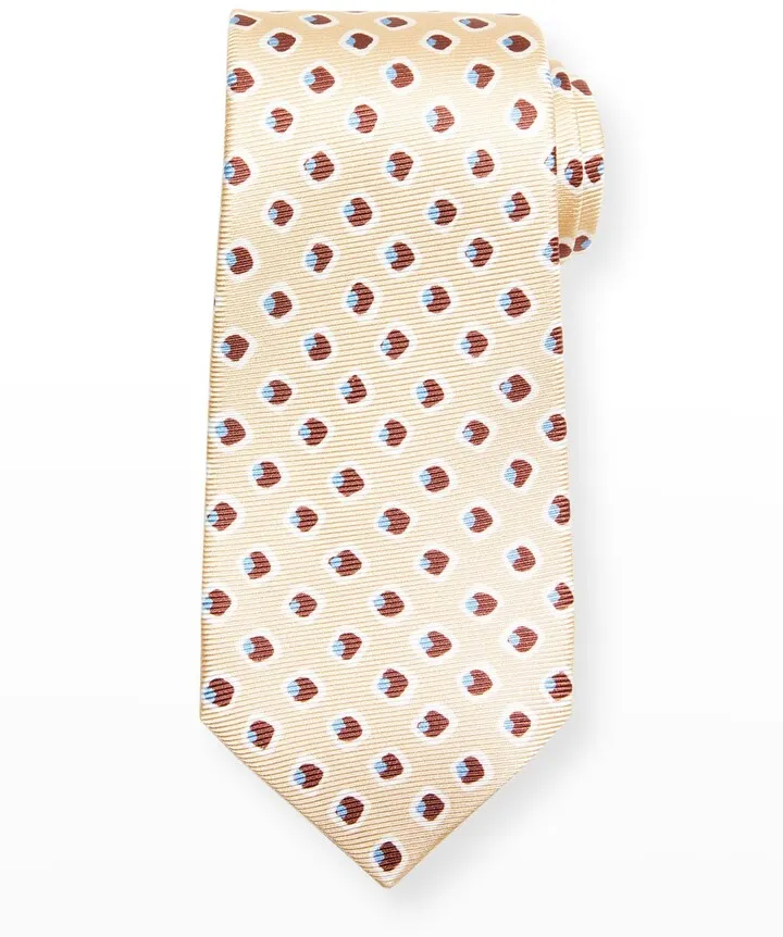 Men's Tossed Squares Silk Tie