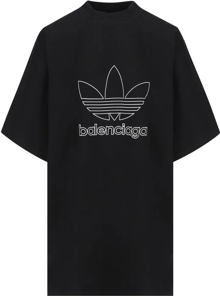 Balenciaga X Adidas Logo Embroidered Oversized T-Shirt