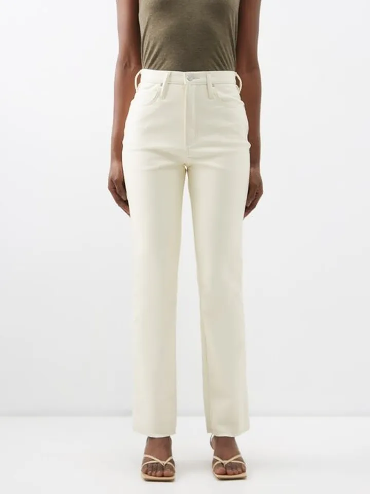 High 'n' Tight Recycled-leather Trousers