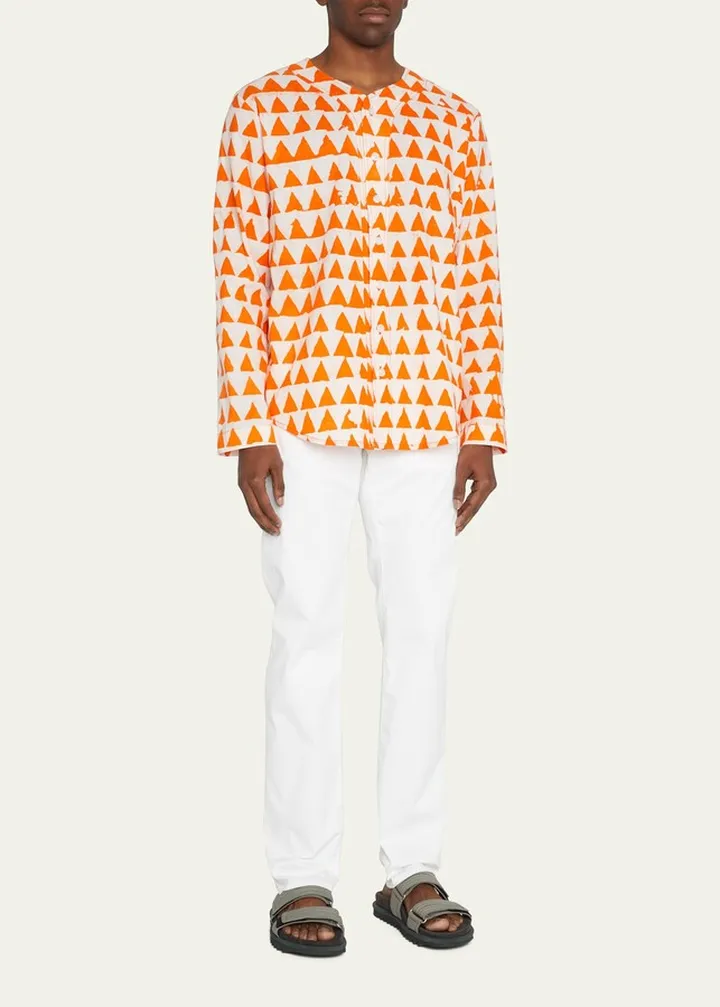 Orange Mini Jazzy Jeff Baseball Long Sleeve Shirt