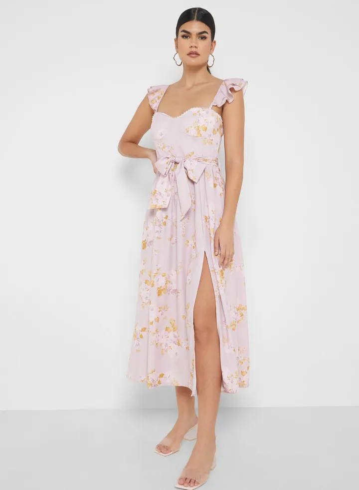 Strappy Dress In Print