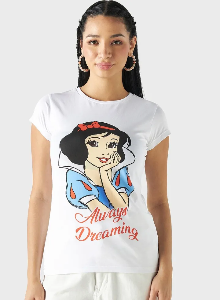 Snow White Print T-Shirt