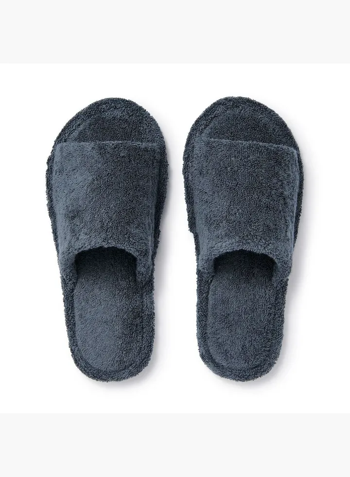 Pile Slippers Open Toe