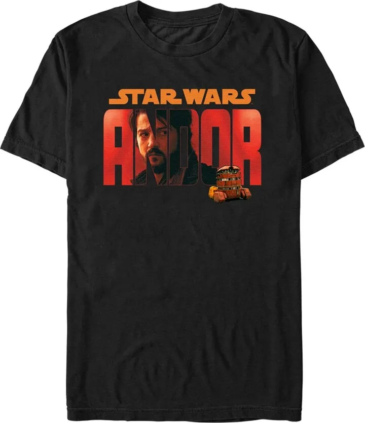 Men's Star Wars: Andor Cassian Red Logo T-Shirt - Black - 2X Large