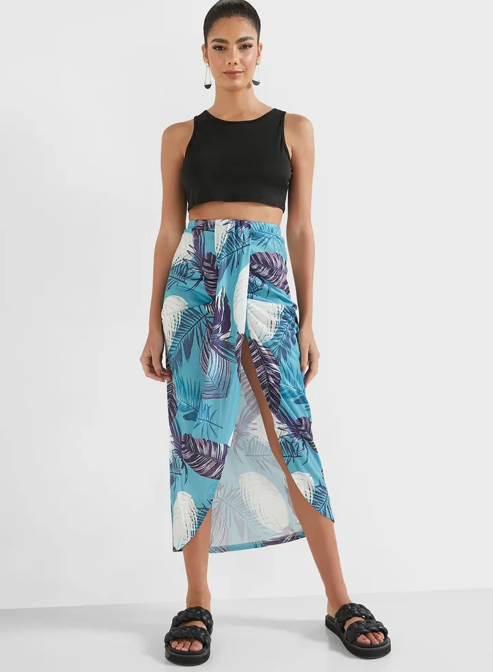 Printed Skirt Set