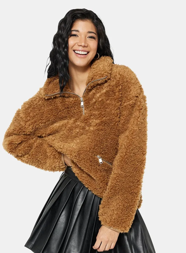 Oversized Sherpa Sweatshirt