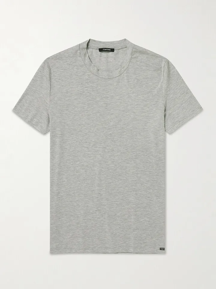 Stretch Cotton and Modal-Blend T-Shirt