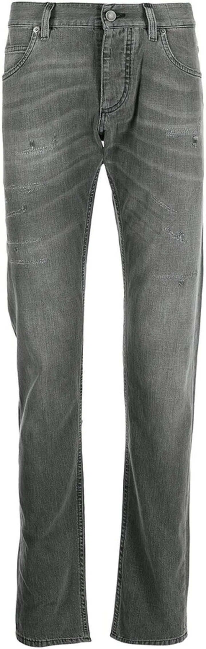 Distressed Slim-Fit Jeans