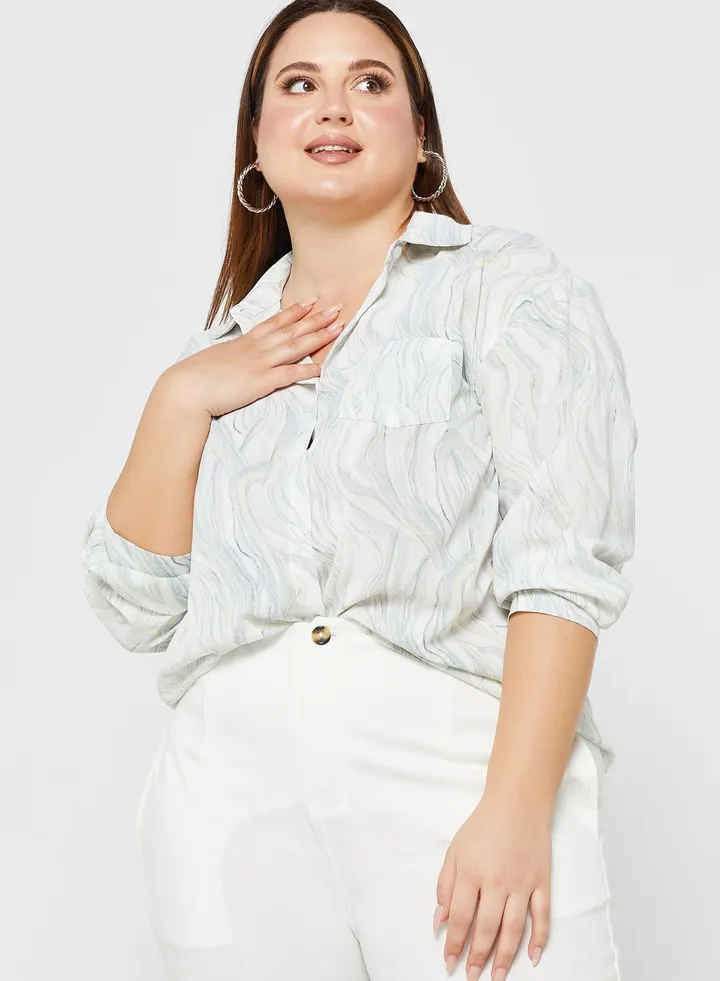 Marble Print Shirt