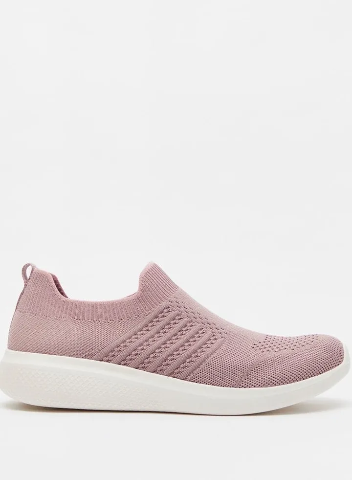 Women Textured Slip On Sports Shoes
