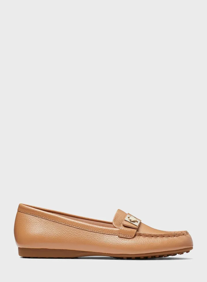 Logo Detailed Moccasins