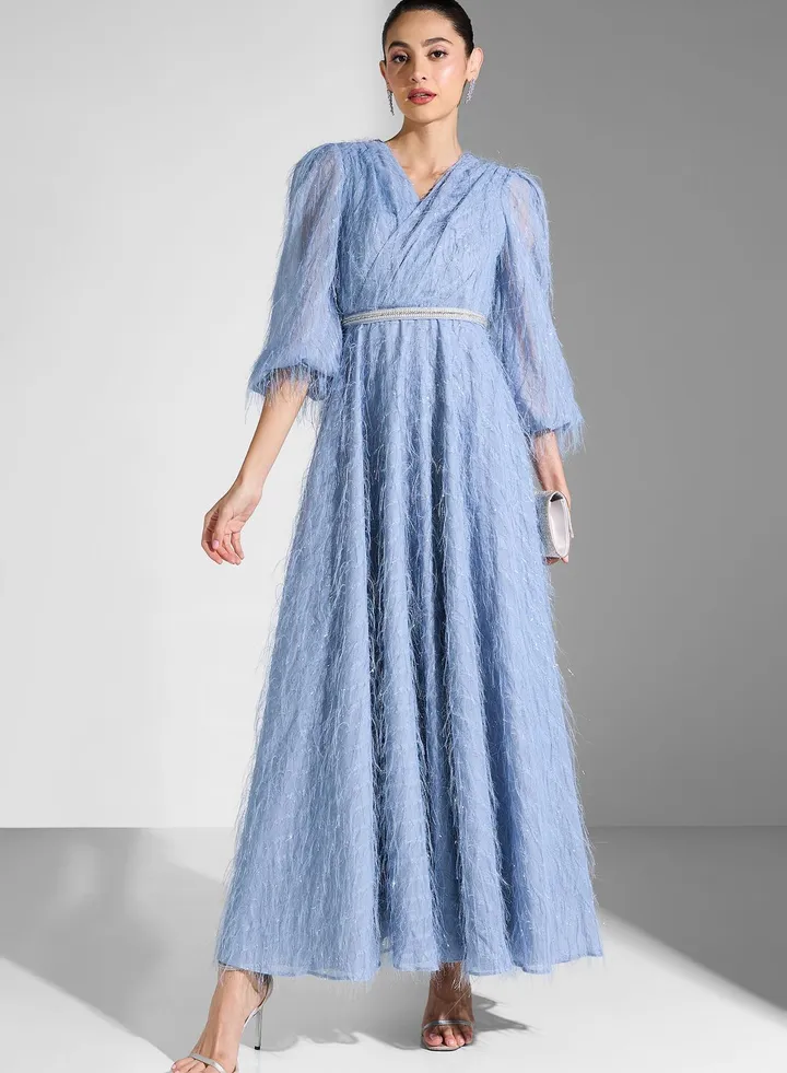 Puff Sleeve Tiered Dress