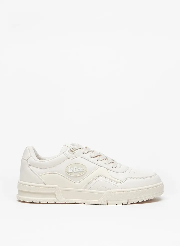 Women'S Logo Detail Casual Sneakers With Lace-Up Closure