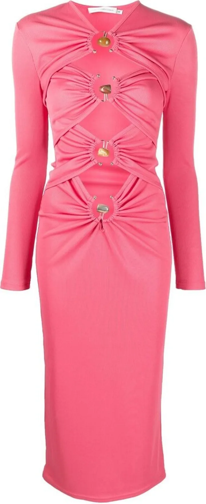Long-Sleeved Cut-Out Dress
