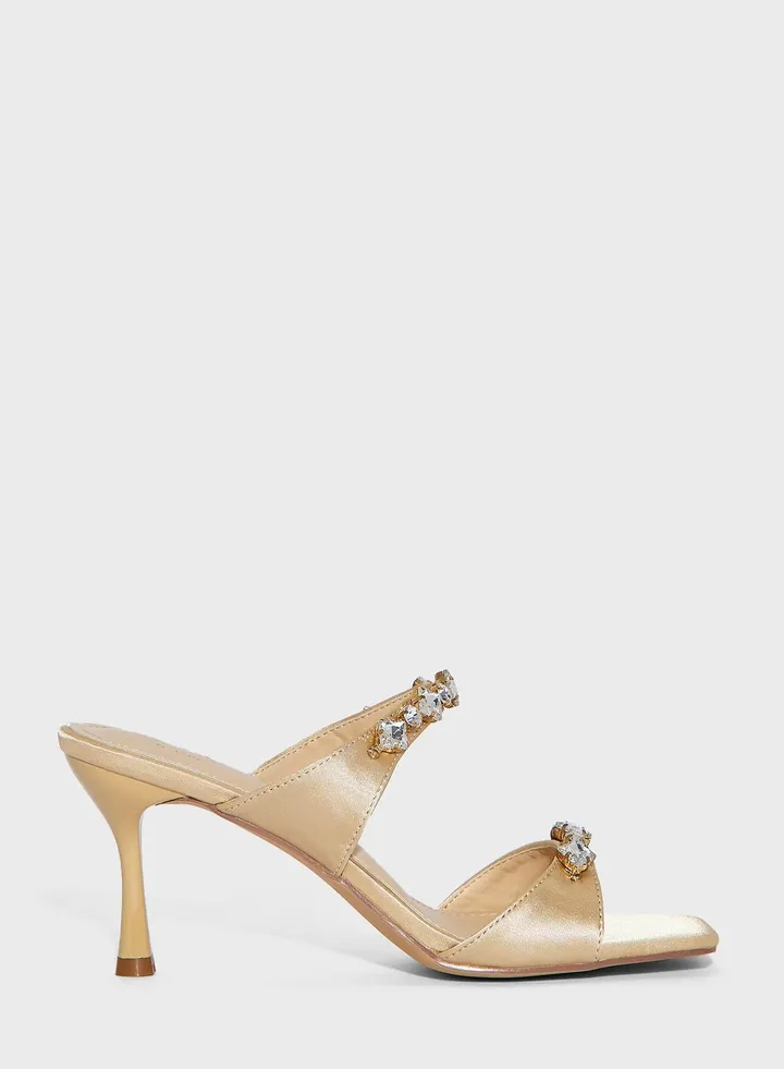 Jewelled Heeled Sandals