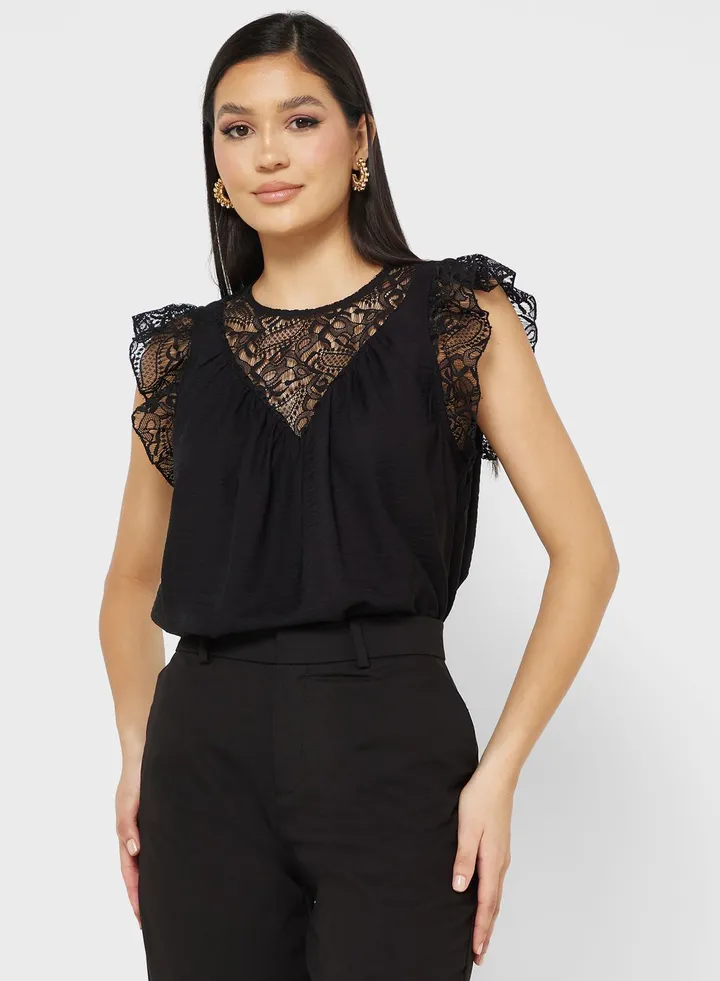 Ruffle Sleeve Top
