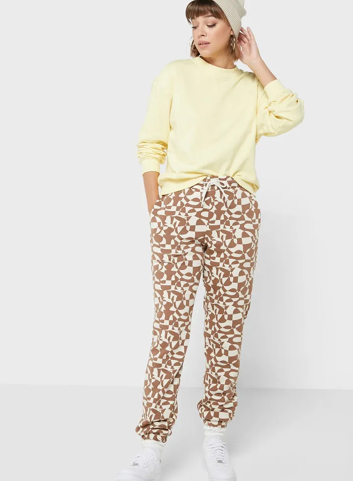 Printed High Waist Pants