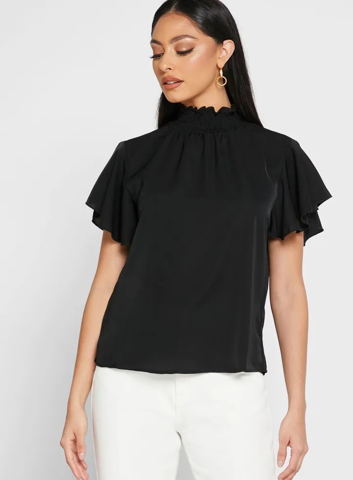 Ruffle Sleeve Top