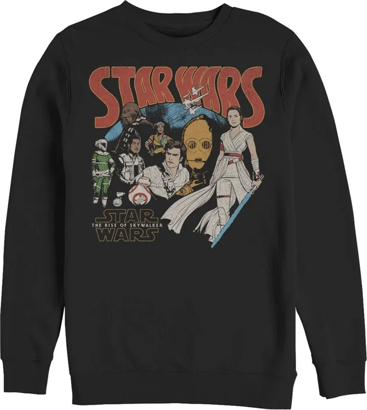 Men's Star Wars: The Rise of Skywalker Retro Collage Sweatshirt - Black - 2X Large
