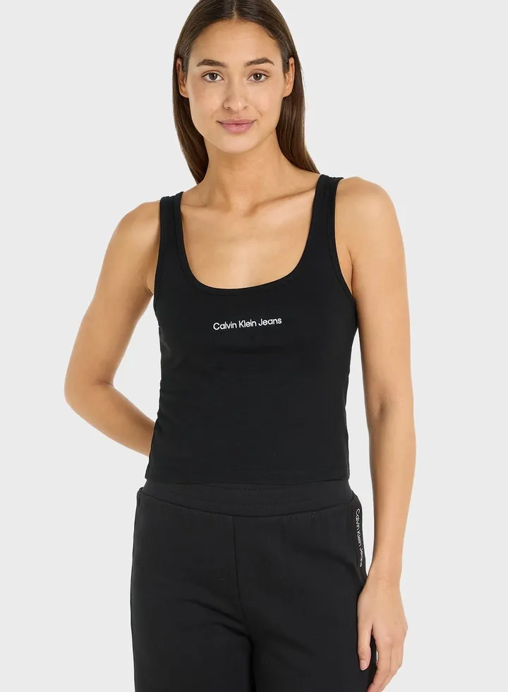 Knitted Logo Tank