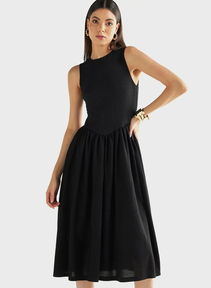 Tiered Knitted Dress