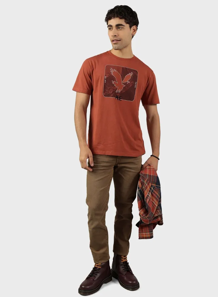 Graphic Crew Neck T-Shirt