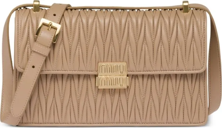 Matelassé Nappa Leather Shoulder Bag