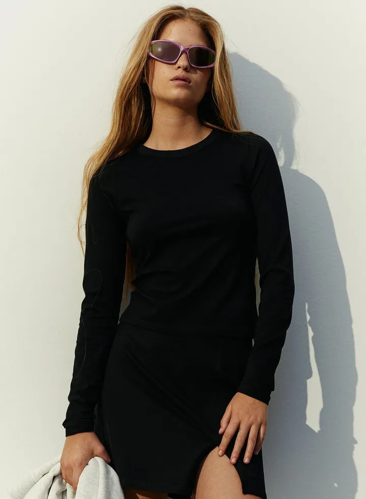Crew Neck Knitted Top