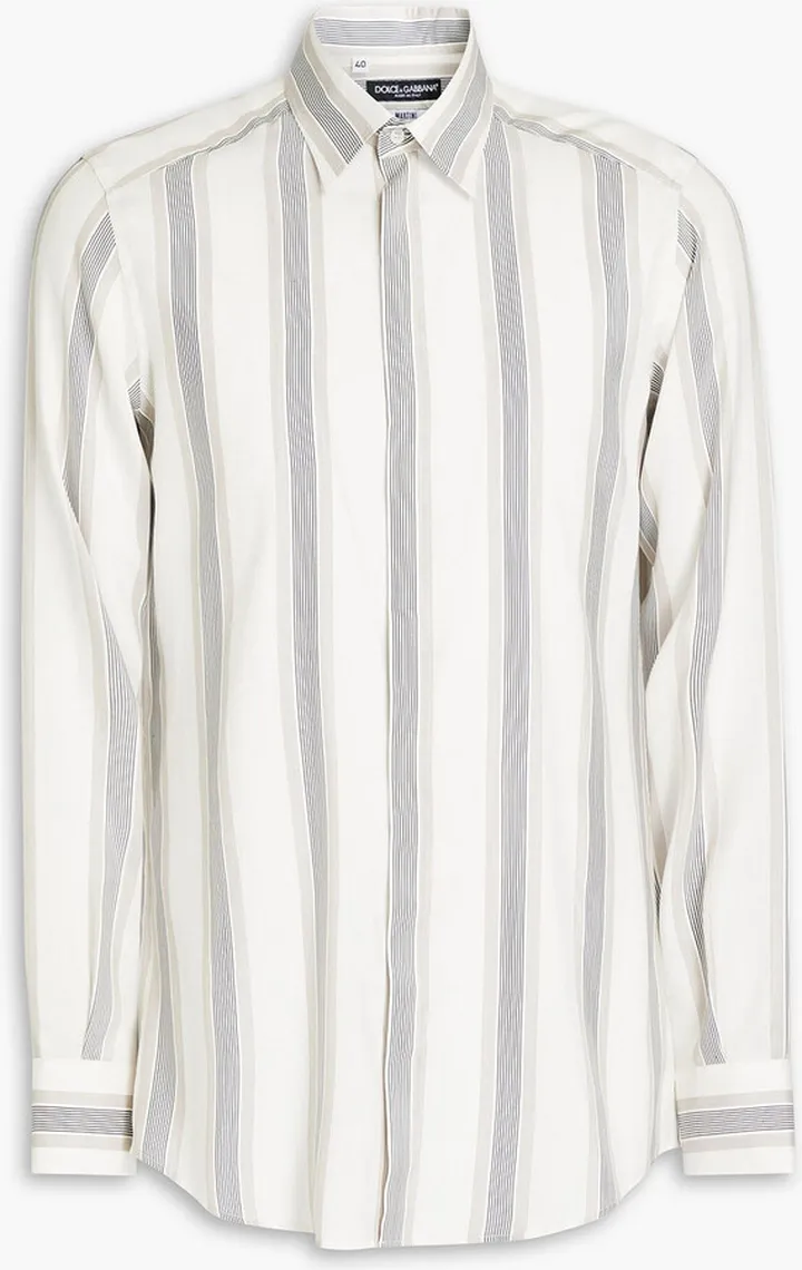 Striped silk shirt
