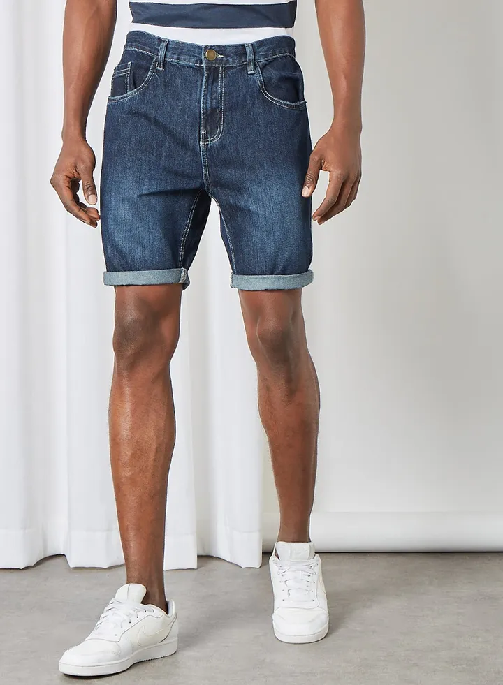 Dark Wash Denim Shorts