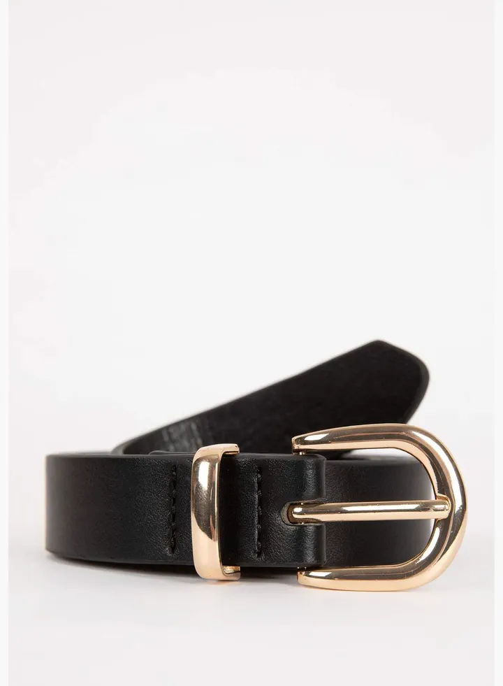 Woman Faux Leather Classic Belt
